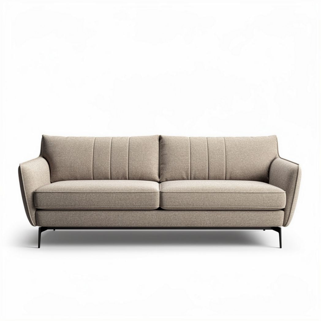 Fabric sofa with modern design and dimensions of approximately 200 x 90 x 85cm